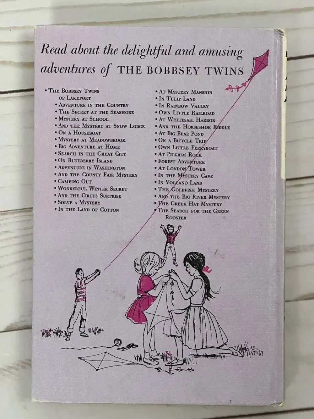 Vintage The Bobbsey Twins by Laura Lee Hope Lot 5 Books 1940s-1960's Hard Cover